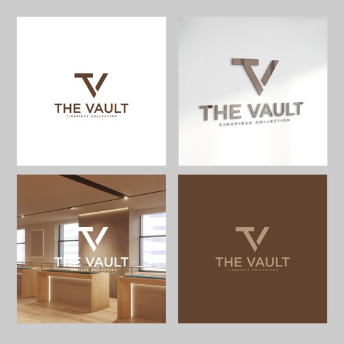 The Vault | Timepiece Collection Logo Contest Design by V4L ™