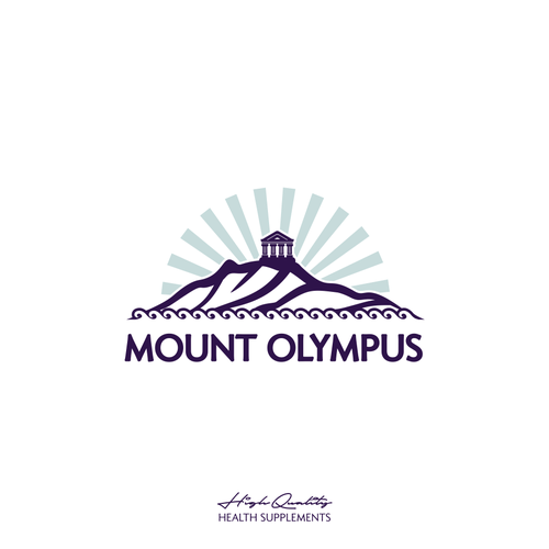 Mount Olympus Logo - fun and creative designs for a health supplement company Design by AkicaBP