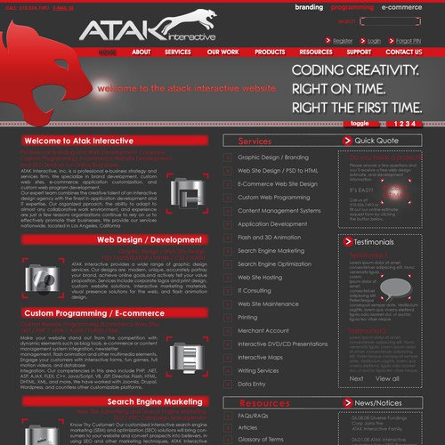 Interactive Services Agency Web Redesign - Award Winner Wanted Design by digitalmanager