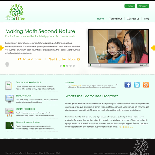 Create the next website design for Factor Tree Design von Musuh Bumi