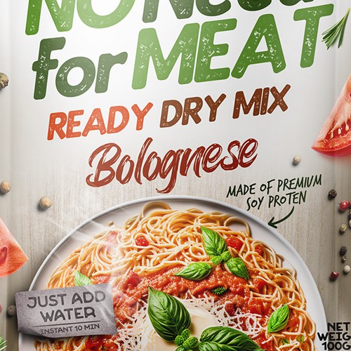 Packaging Project for International plant-based dry mix for International Herbs & Spices Company Design by Mr. Ozz