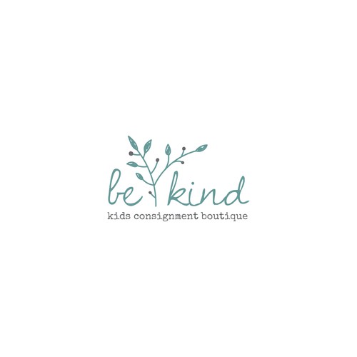 Be Kind!  Upscale, hip kids clothing store encouraging positivity Design by .supernova