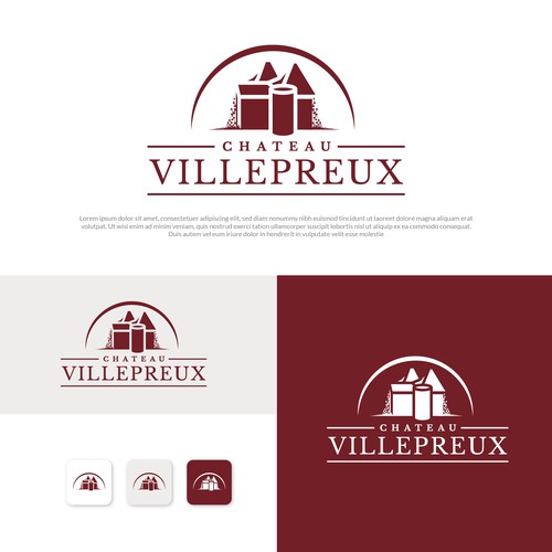 Modern new logo for French chateau and vineyard Design von Danielle Curtis