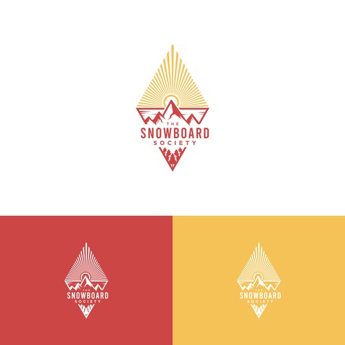 Logo pour une École snowboard courchevel Design by CliffKer