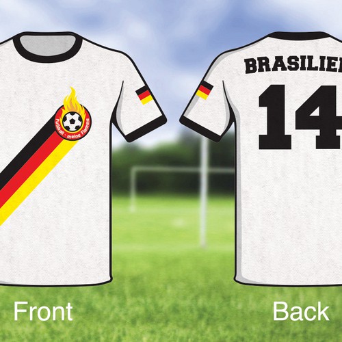 Football! World Cup! Summer! But hey ... what to wear? The alternative german football jersey! Design by Cuichi