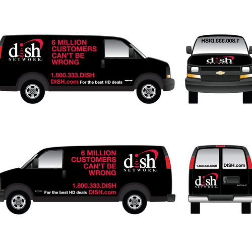 Diseño de V&S 002 ~ REDESIGN THE DISH NETWORK INSTALLATION FLEET de Pixelsoldier