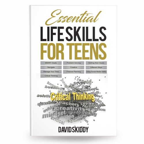 A powerful ebook cover for Essential Life Skills For Teens Design réalisé par anisha umělec