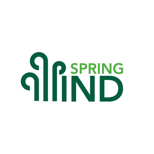 Spring Wind Logo Réalisé par NADJIB GRAPHICS®