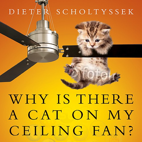 Book Cover for "Why is there a Cat on my Ceiling Fan?" Design by line14