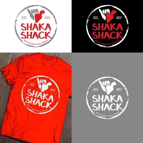 Diseño de Shaka Shack - Maui Food Cart Franchise Logo de Bender Design