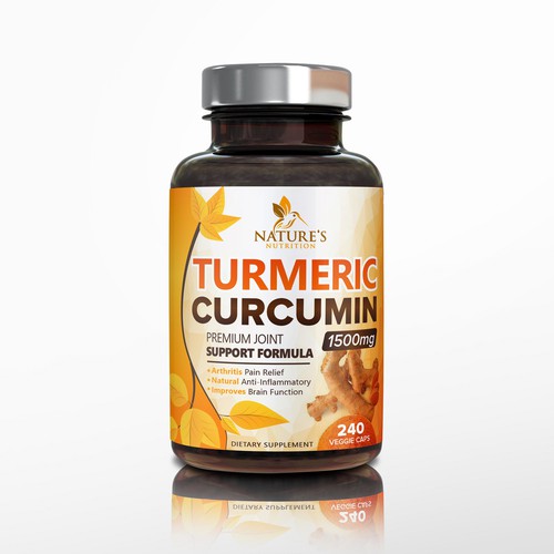 Nature's Nutrition needs a "beautiful label" for its Turmeric Extract bottle Design by DesignSBS