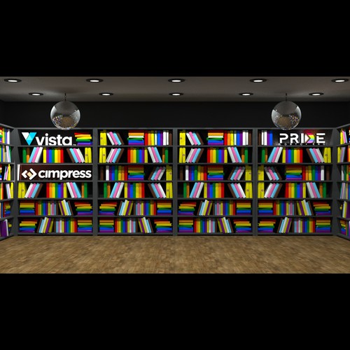 Virtual backgrounds for PRIDE month (multiple winners) Design by Mike Dicks