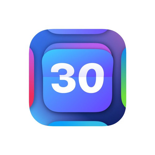 iOS Countdown App Icon Redesign Design by Hystudio