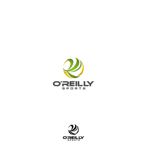 Create a unique sporting goods store logo for O'Reilly Sports Logo