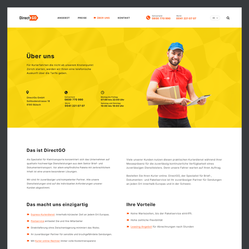 Proposta di design per un contest della categoria Design di sito web realizzata da Design Helper