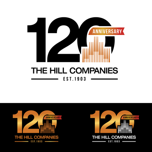 The Hill Companies 120th Anniversary Logo Design by CRG_DZN