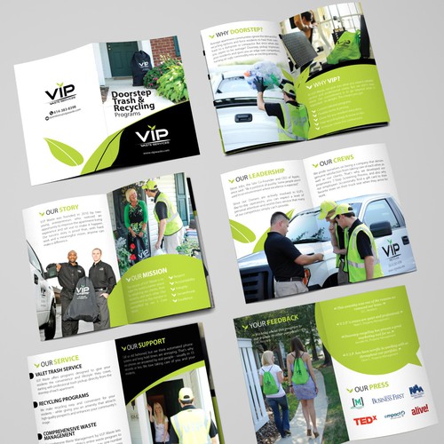 Simple Booklet for Unique Waste Company. Design by --Hero