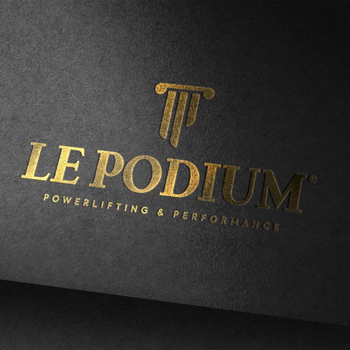 Minimalistic logo for a new powerlifting gym Design by MartinRosadilla