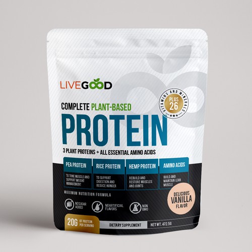 ***GUARANTEED PRIZE*** - LABEL DESIGN for Protein Powder -*****NEW***** Design by Shereef_CM