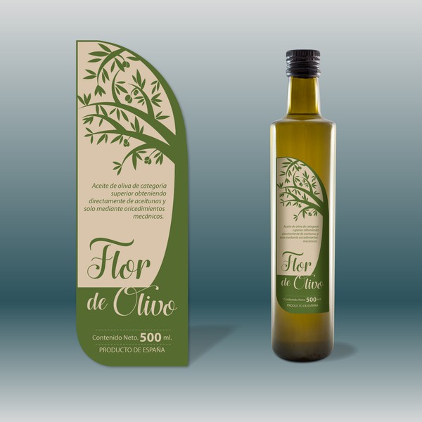 Diseño de etiqueta para aceite