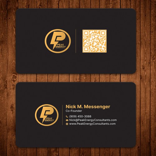 Modern Business Card Design for Electric Energy and Solar Company Design by ™SF_Design™