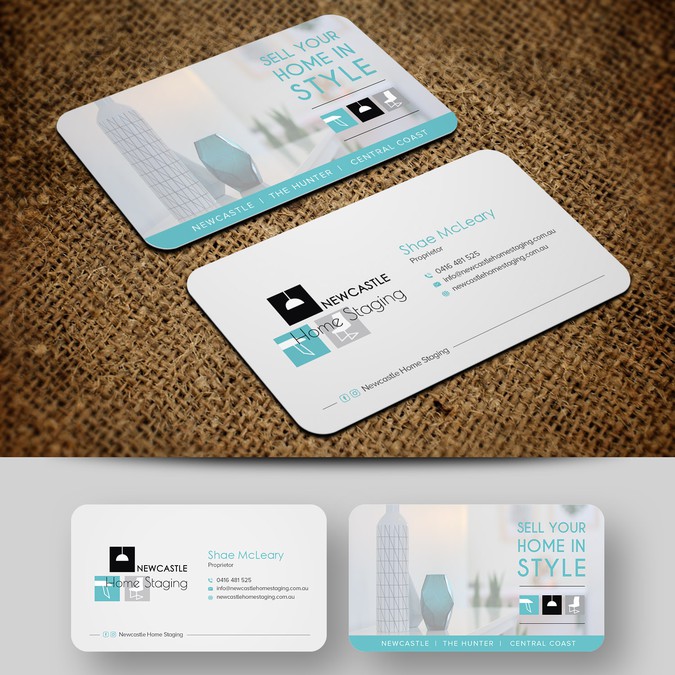 Business Card Newcastle Home Staging Business Card Contest