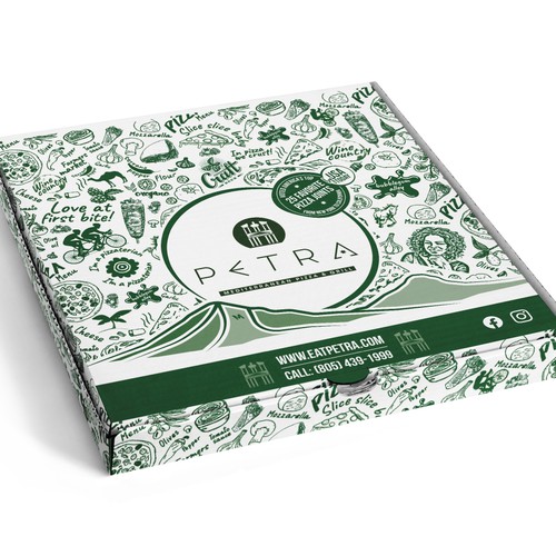 Pizza Box Design for award winning restaurant USA TODAY 'TOP 25 IN USA' Design by Filip Korić