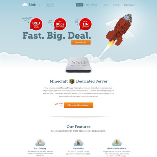 "New website design: kinton.eu" winning Web page design