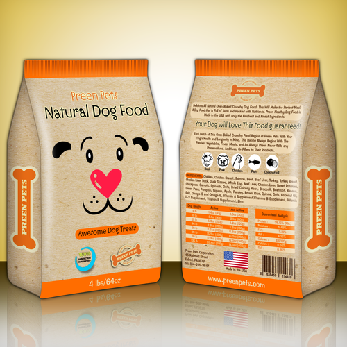 Preen Pets Natural Dog Food 