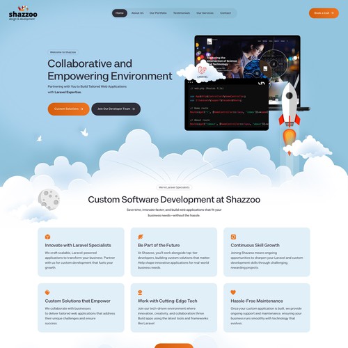 New website for software development company Design by keilaMaria