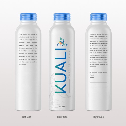 Water bottle design!! Lets be disruptive and elegant Design by Creative- Jiniya.