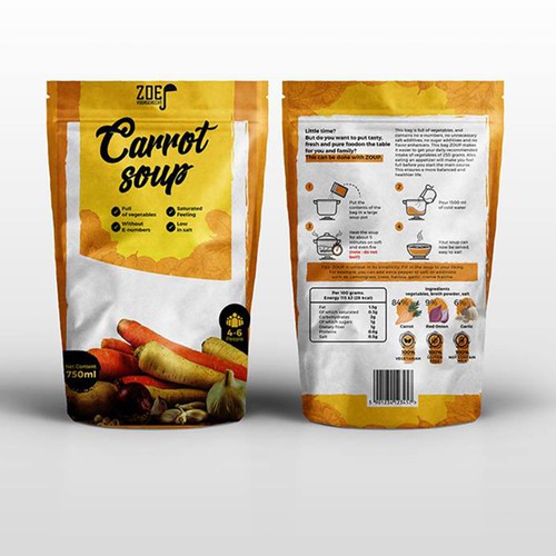 Modern / trendy soup packaging! Design by AXIS_M