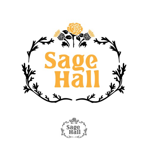 Sage Hall - Country Swing Dance & Wedding Venue Logo Design réalisé par BrainstormingDsg