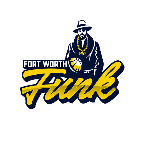 Basketball Logo for Team 'Fort Worth Funk' - Your Winning Logo Featured on Major Sports Network Design by EMLanderz