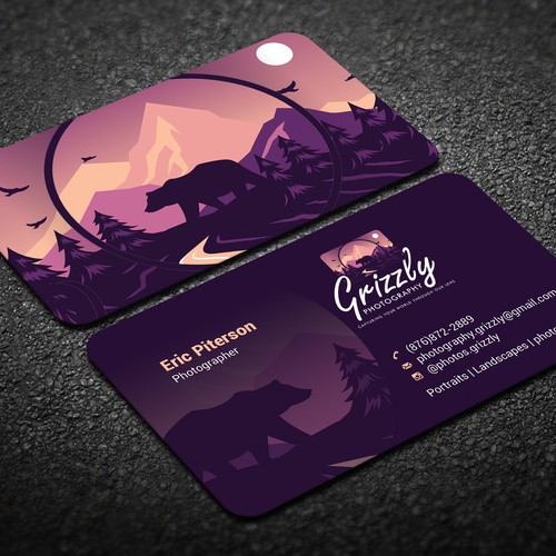 Unique business card design for Photography Business Diseño de CurveSky™ ☑️