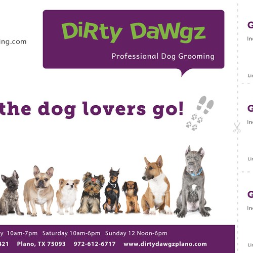 Create an ad for Dirty Dawgz Design por Alexinchains