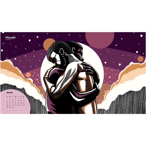 Multiple winners! Design a page for our 2023 calendar 💖 Design by O.Hafner