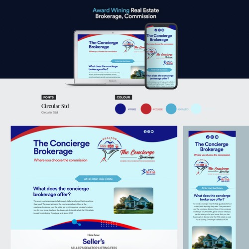 The concierge brokerage website Design by Timefortheweb