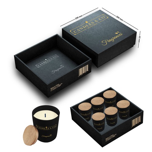 Luxury Candle Gift Set by Matches Candles & Co Product packaging contest