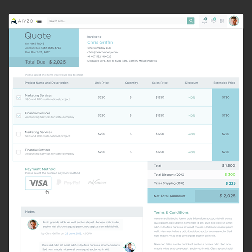 UI/UX Design for a Price Quoting Software Design by teoser