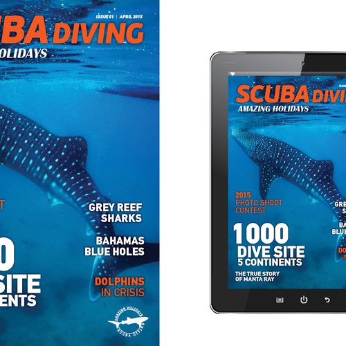 eMagazine/eBook (Scuba Diving Holidays) Cover Design Design by Stefanosp