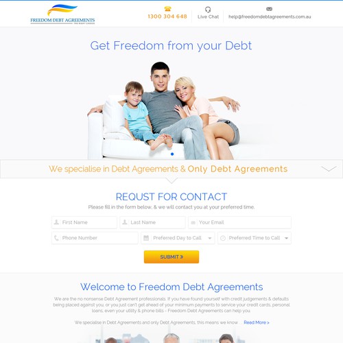 Make an awesome landing page that will generate enquiries Design by KashiArts