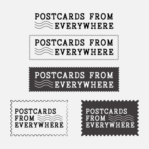 Postcards from Everywhere Logo Design by Taslima Karim
