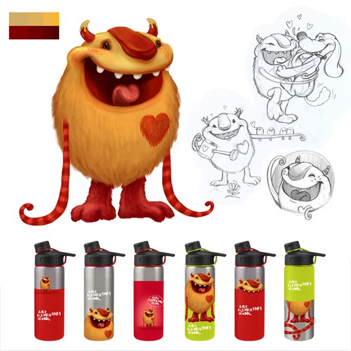 The East Beast - a fun mascot for an elementary school Design by reza.m