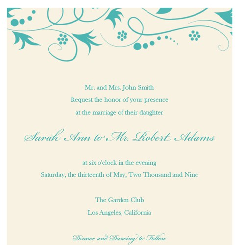 Letterpress Wedding Invitations Design von JessieWyatt