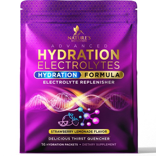 Refreshing Hydration Electrolytes Design Needed for Nature's Nutrition Design by agooshe