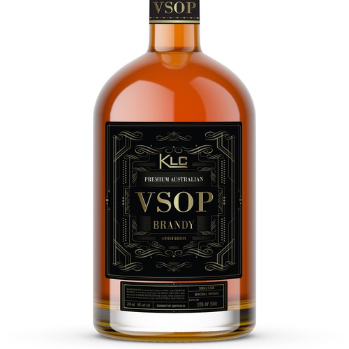 Classic & very premium Australian brandy label Design by ronin71