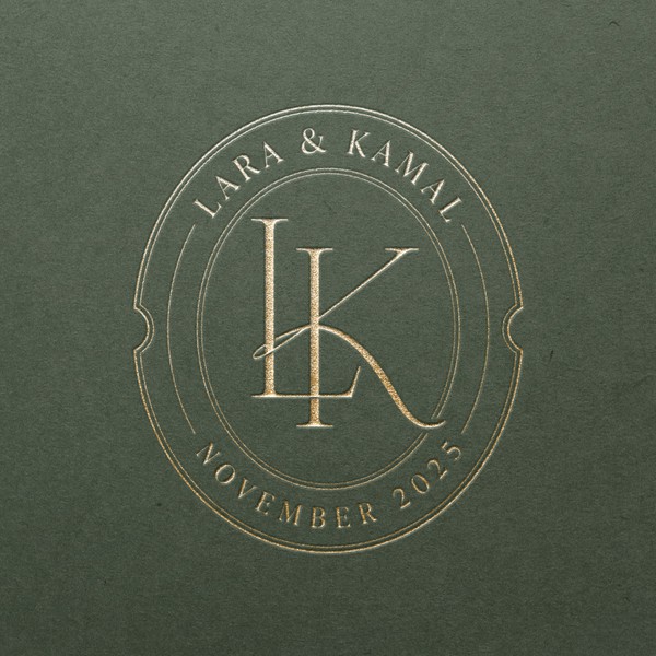 Wedding monogram logo