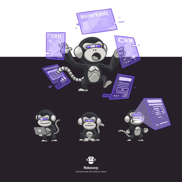 Design by MillionDollars titled "Robocorp Mascot"