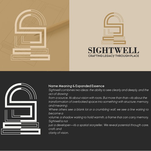 Design a Timeless Logo for Sightwell — A Place-Rooted Creative Developer Design by S H A Y